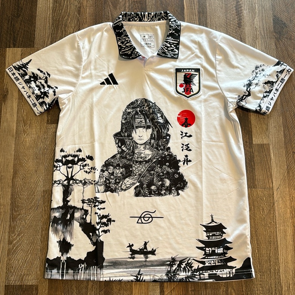 (SOLD) Adidas - Men’s Medium - Itachi Uchiha (Rogue) - Collared Soccer Jersey